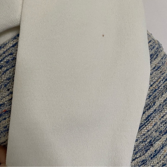 VINTAGE Laura Ashley Cream Scoop Neck Top With 3/4 Sleeve - Picture 6 of 7